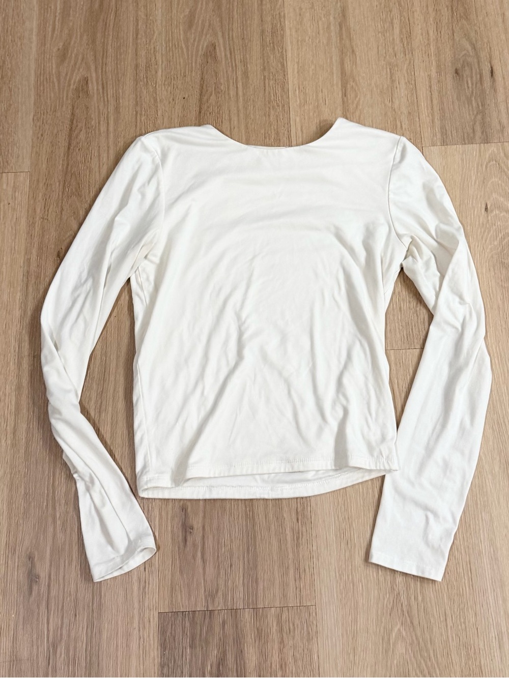Frankee & Skylarr Women's White Long Sleeve Top Stylish size Large